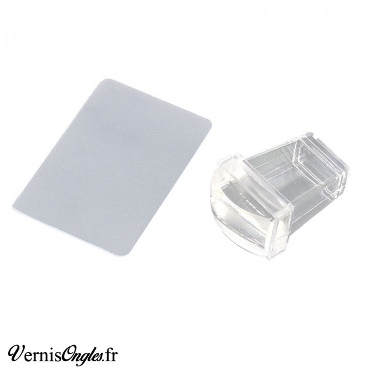 Tampon de stamping transparent rectangle