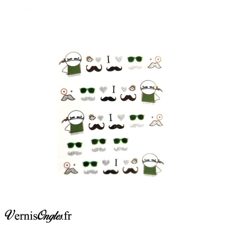 Water Decals moustaches