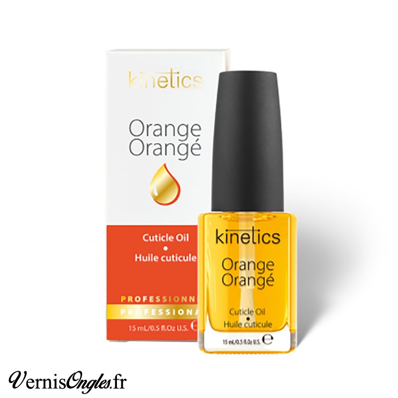 Huile à cuticules à l'orange de la marque Kinetics.