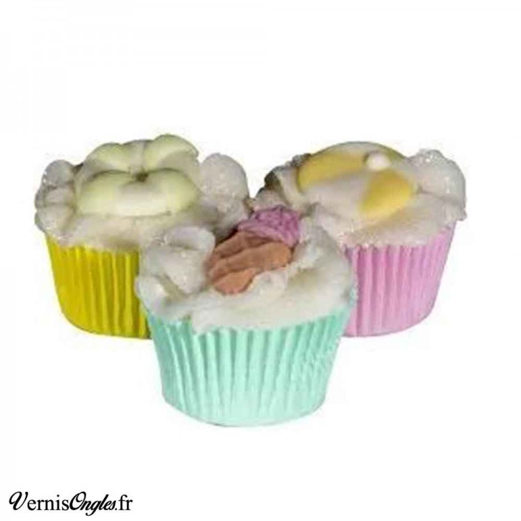 1 Mini Cupcake bain/douche "Sous le Soleil" senteur Monoi