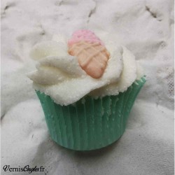 Mini Cupcake bain ou douche "Sous le Soleil" senteur Monoi