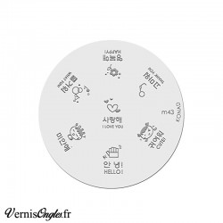 Plaque de stamping Konad référence au choix