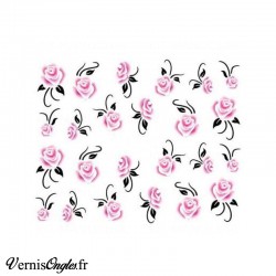 Water decals roses anciennes